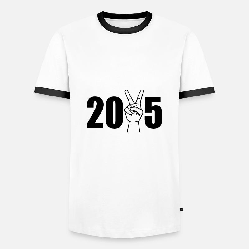 2025 - Men's Ringer Shirt - white/black
