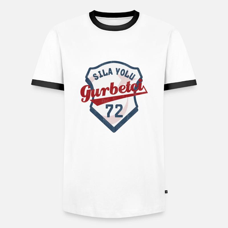 Batmanlı - Männer Kontrast-T-Shirt - Weiß/Schwarz