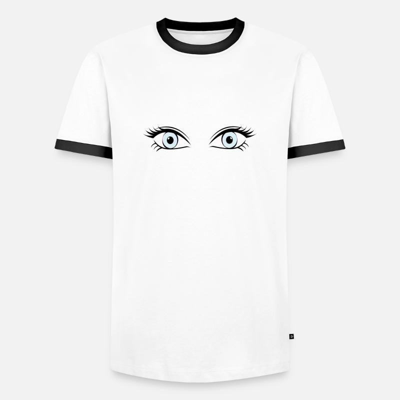 eye - Men's Ringer Shirt - white/black