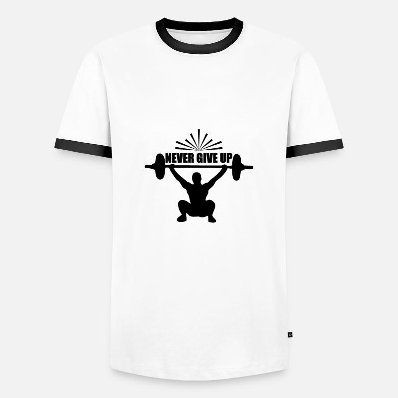 Trainer - Men's Ringer Shirt - white/black