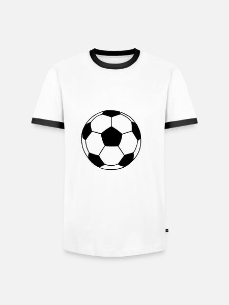 Football - Men's Ringer Shirt - white/black