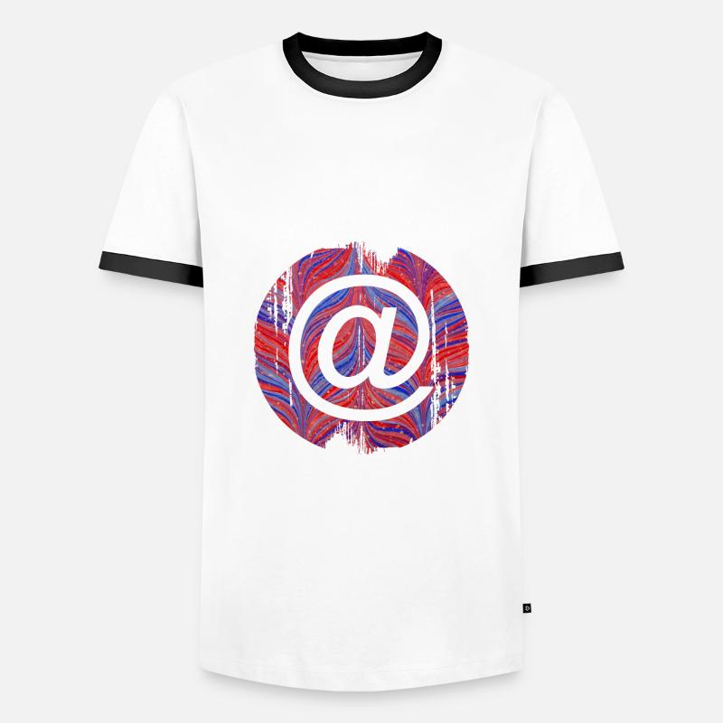 ET E 279 - Men's Ringer Shirt - white/black