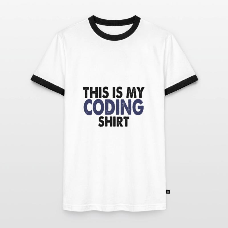 Coding Nerd Computer programmieren Männer Kontrast-T-Shirt