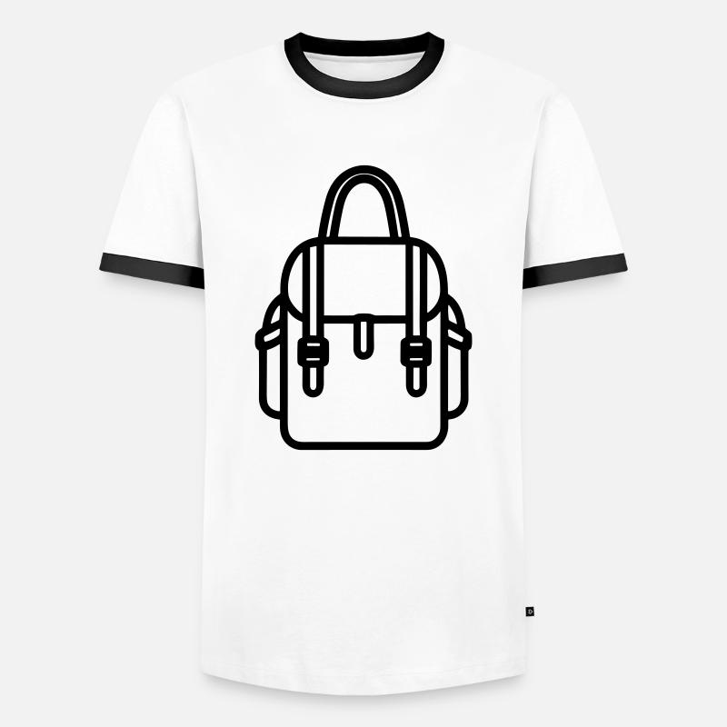 Backpack - Men's Ringer Shirt - white/black