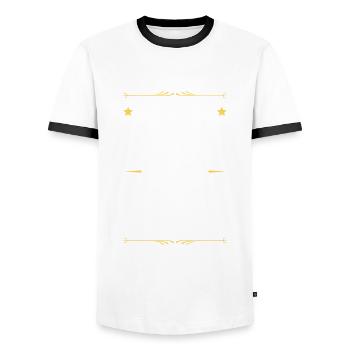 Meilleure maman Mom Citation Maman - T-shirt contrasté Homme - blanc/noir - Devant - AI Model Female 172 light (172cm) & AI Model Male 178 dark (178cm)