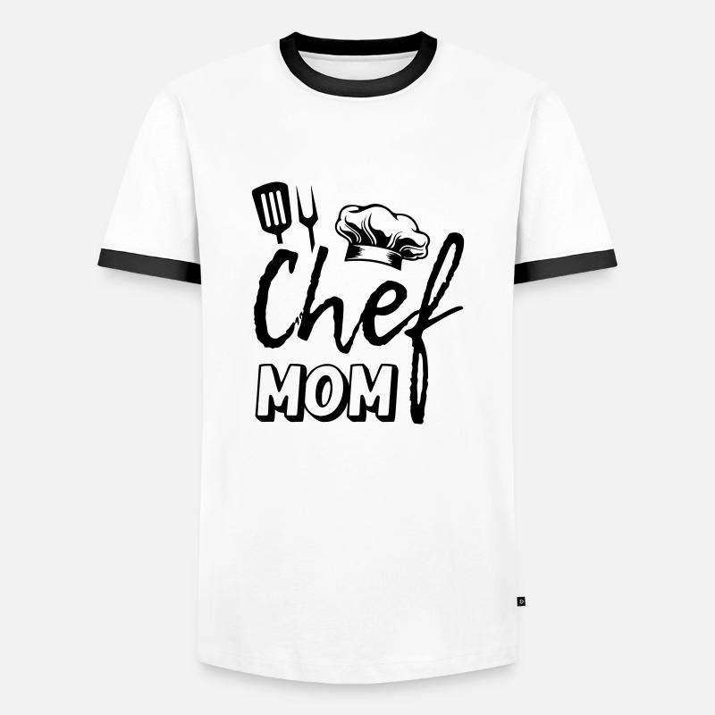 Chef Mom - Men's Ringer Shirt - white/black
