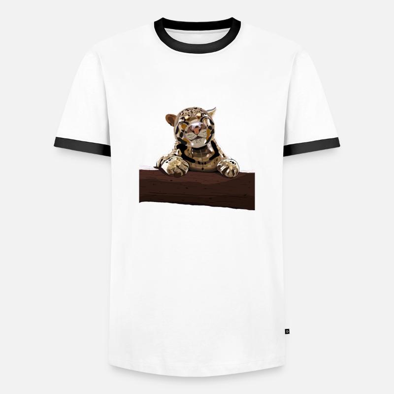 Nebula - Men's Ringer Shirt - white/black