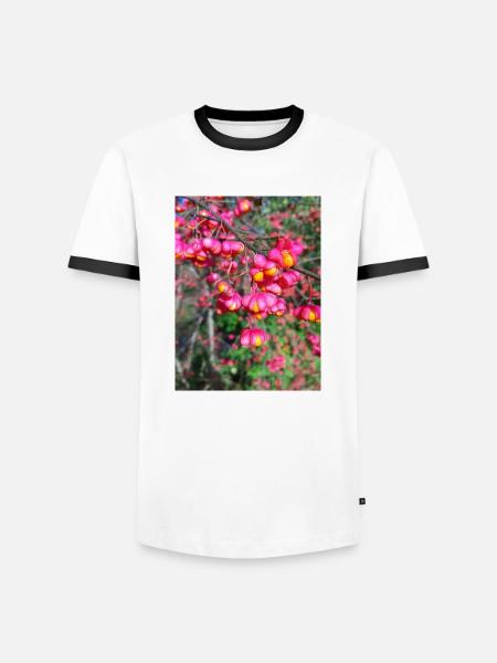 Spindle tree - Men's Ringer Shirt - white/black