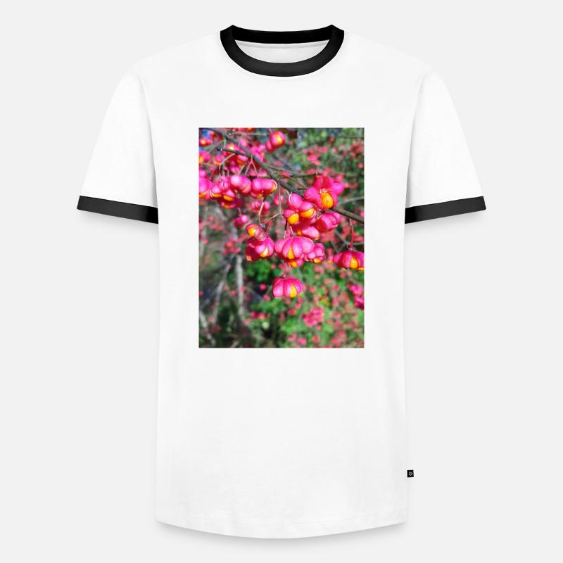 Spindle tree - Men's Ringer Shirt - white/black