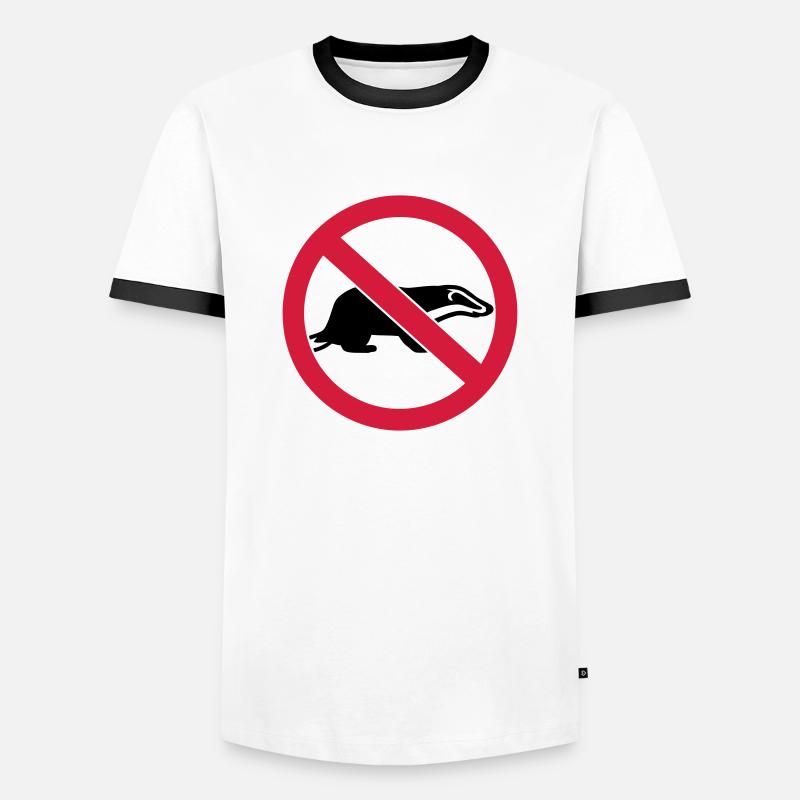 Badger - Men's Ringer Shirt - white/black
