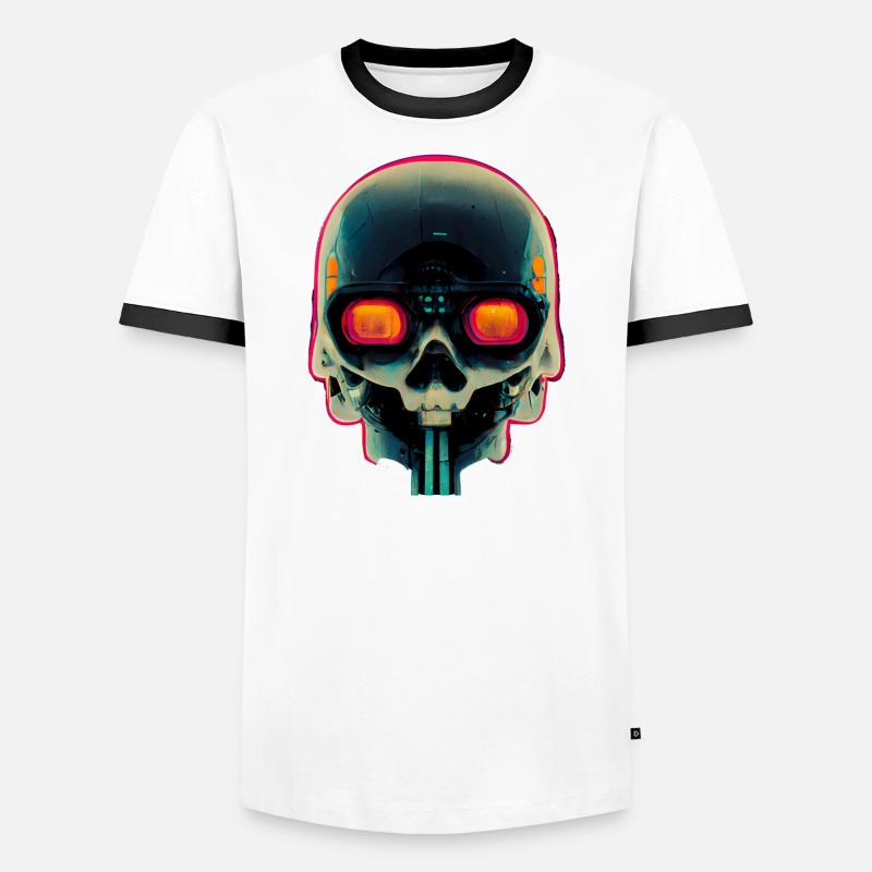war machine - Men's Ringer Shirt - white/black