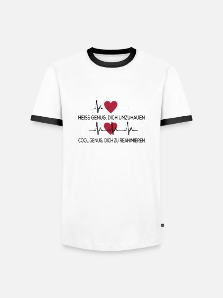 Medizin - Männer Kontrast-T-Shirt - Weiß/Schwarz