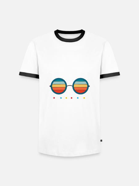 I’m on holiday - Männer Kontrast-T-Shirt - Weiß/Schwarz