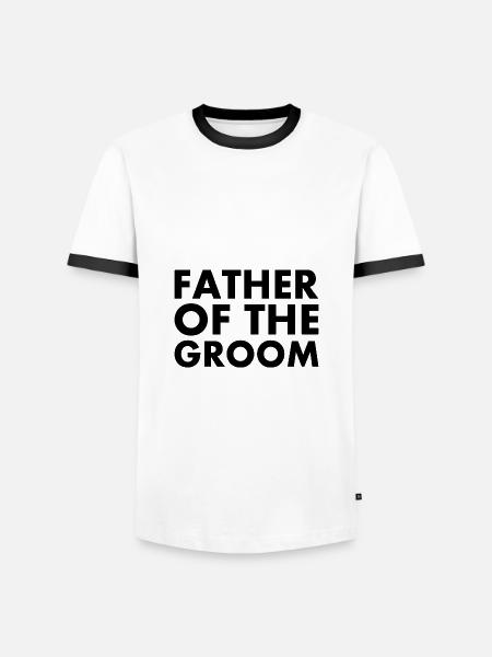 Father of the groom - Men's Ringer Shirt - white/black