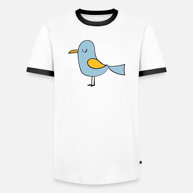 bird - Men's Ringer Shirt - white/black