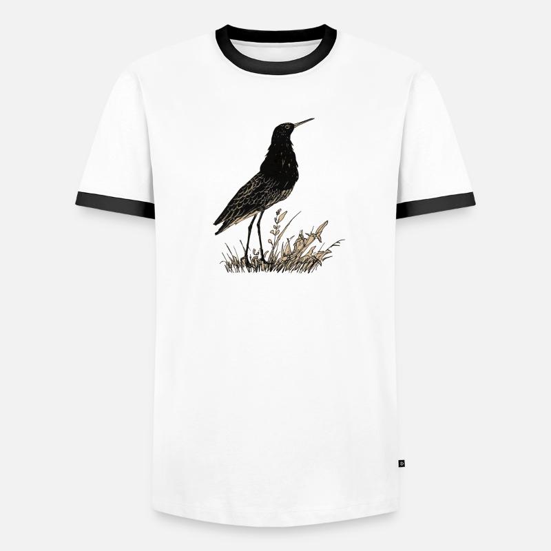 bird - Men's Ringer Shirt - white/black