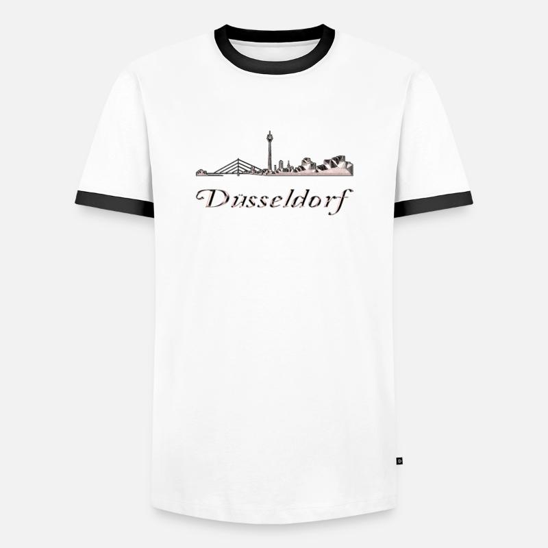 Dusseldorf - Men's Ringer Shirt - white/black