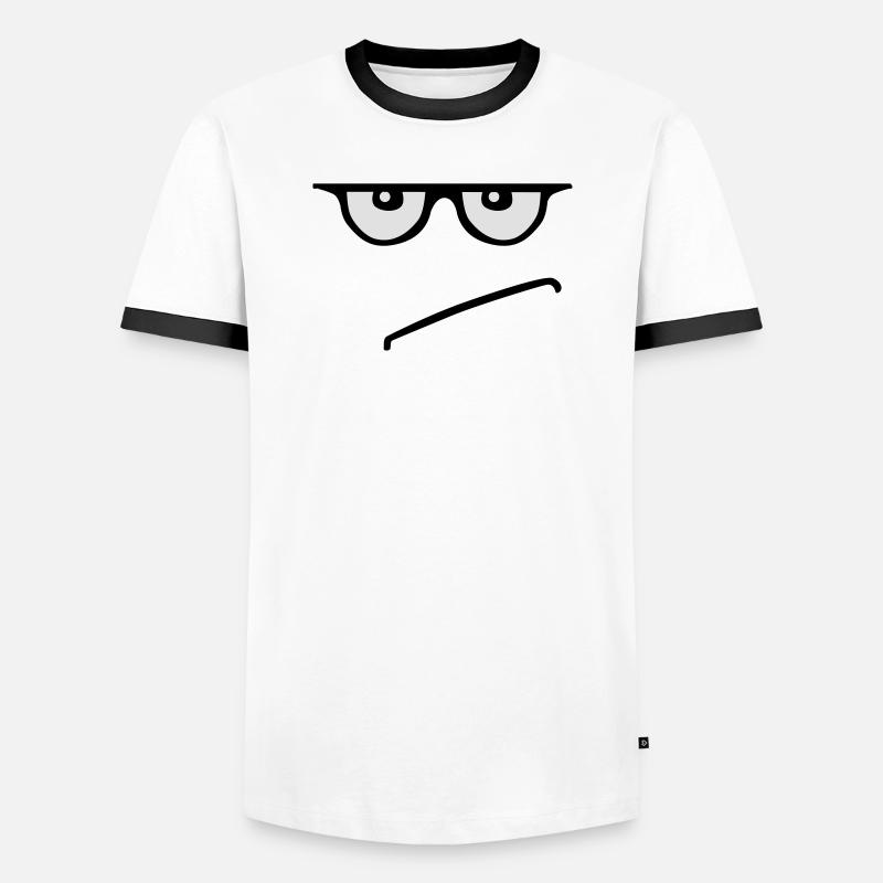 grumpy - Männer Kontrast-T-Shirt - Weiß/Schwarz