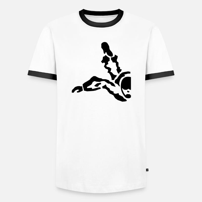 skydive - Men's Ringer Shirt - white/black