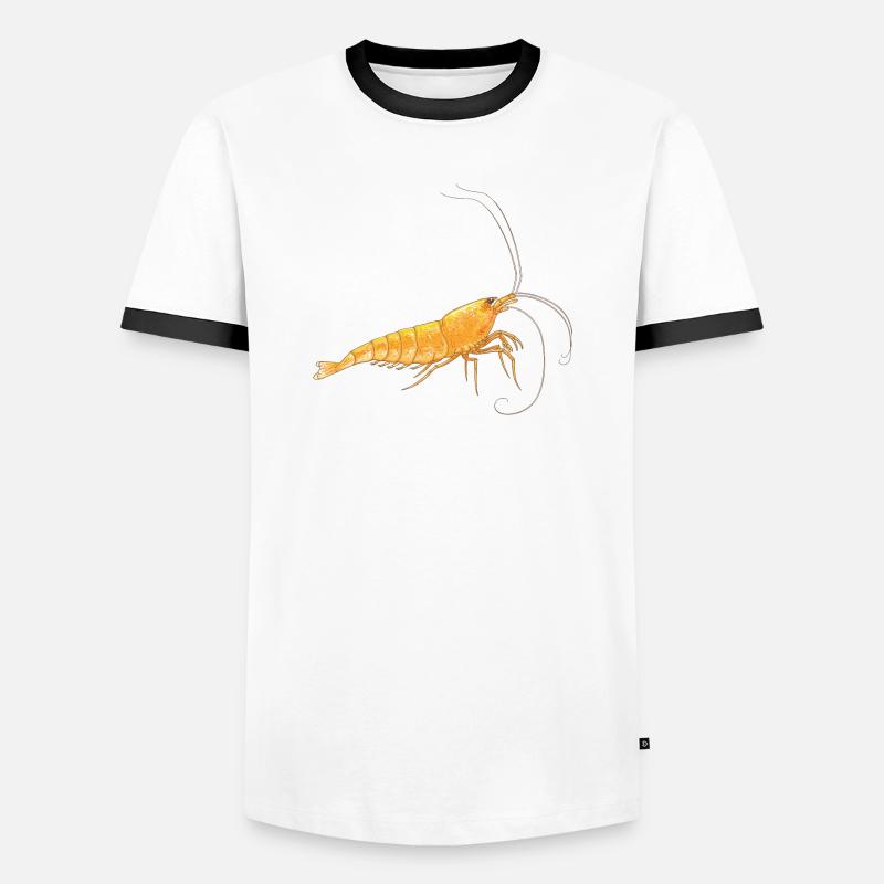 Orange Sakura - Men's Ringer Shirt - white/black
