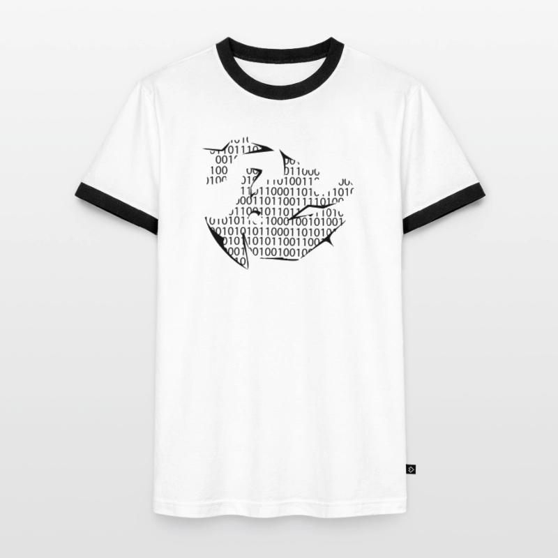 binary code Men's Ringer Shirt