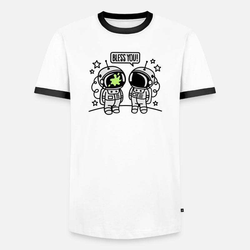 Bless you! - Men's Ringer Shirt - white/black