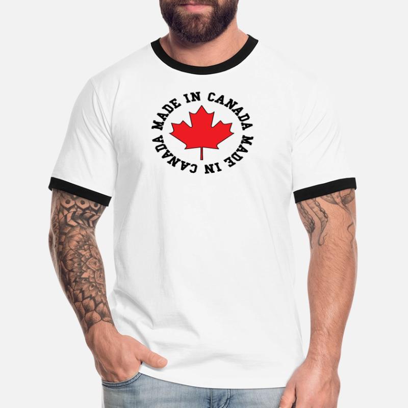 Made in Canada – Maple Leaf Statement Men's Ringer Shirt