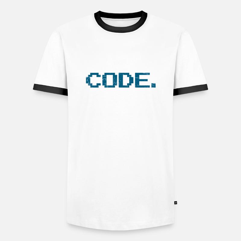 Programmieren Coden Informatik - Männer Kontrast-T-Shirt - Weiß/Schwarz