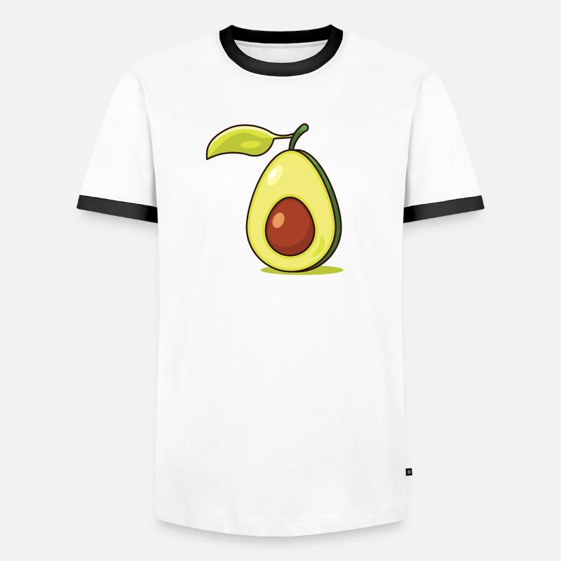 Avocado - Men's Ringer Shirt - white/black