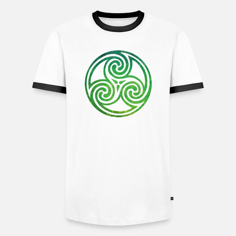 Celtic Knot - Men's Ringer Shirt - white/black