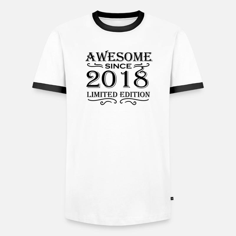 2018 - Men's Ringer Shirt - white/black