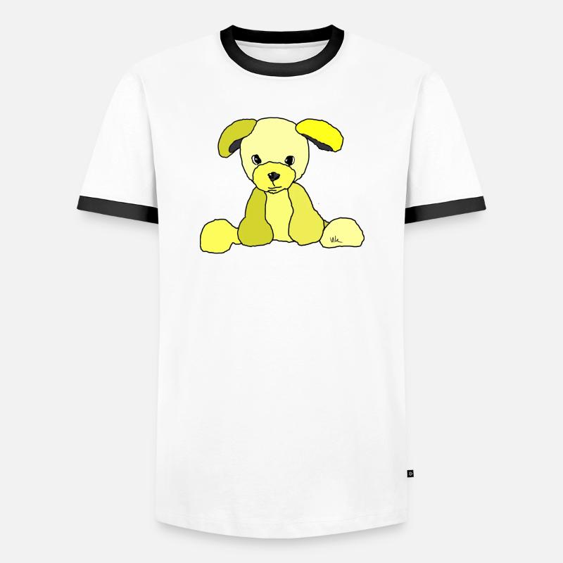 Dog Comic - Men's Ringer Shirt - white/black