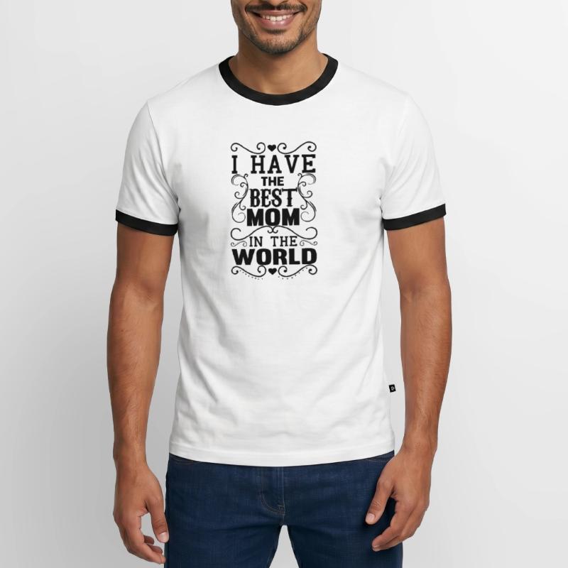 Muttertag, Muttertag, Muttertag, Muttertag, Muttertag Männer Kontrast-T-Shirt