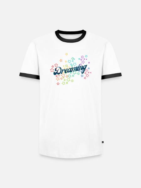 Dreaming - T-shirt contrasté Homme - blanc/noir