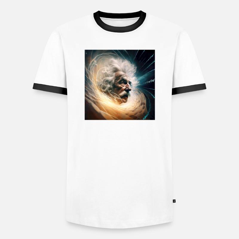 Albert MC2 - Men's Ringer Shirt - white/black