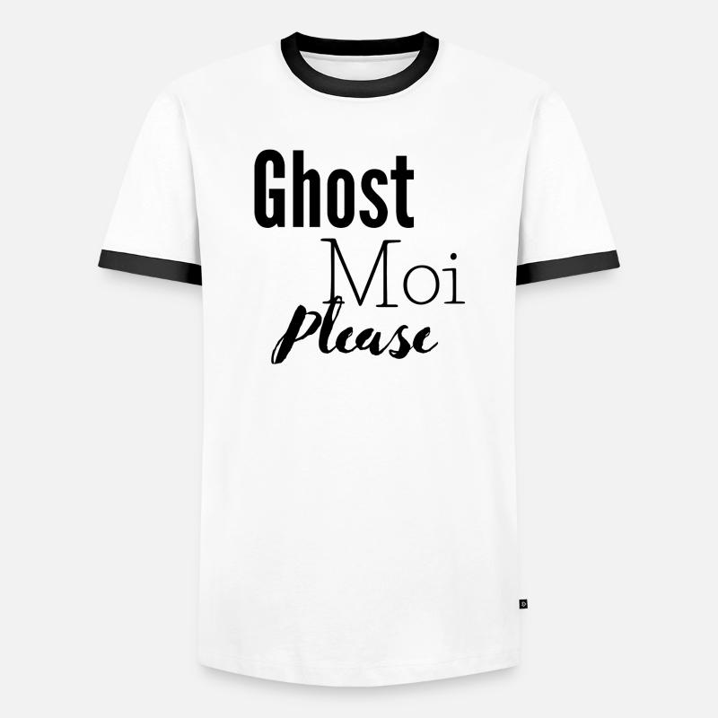 Ghost - Men's Ringer Shirt - white/black