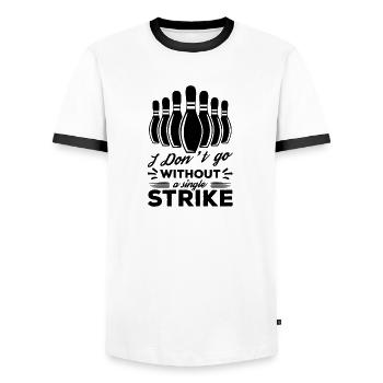 Bowler Dicton - T-shirt contrasté Homme - blanc/noir - Devant - AI Model Female 172 light (172cm) & AI Model Male 178 dark (178cm)