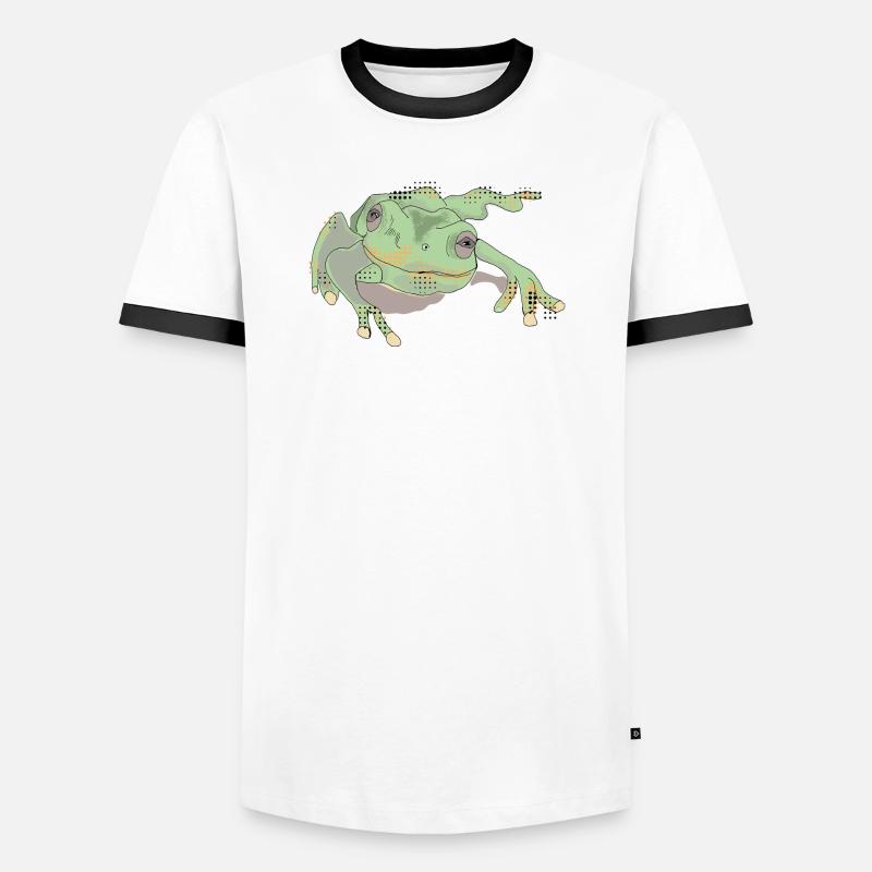 FROGGIE - Men's Ringer Shirt - white/black