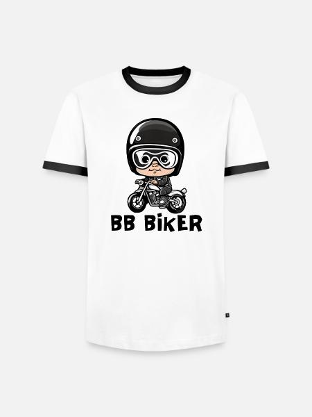 Baby biker, baby biker, baby biker - Men's Ringer Shirt - white/black