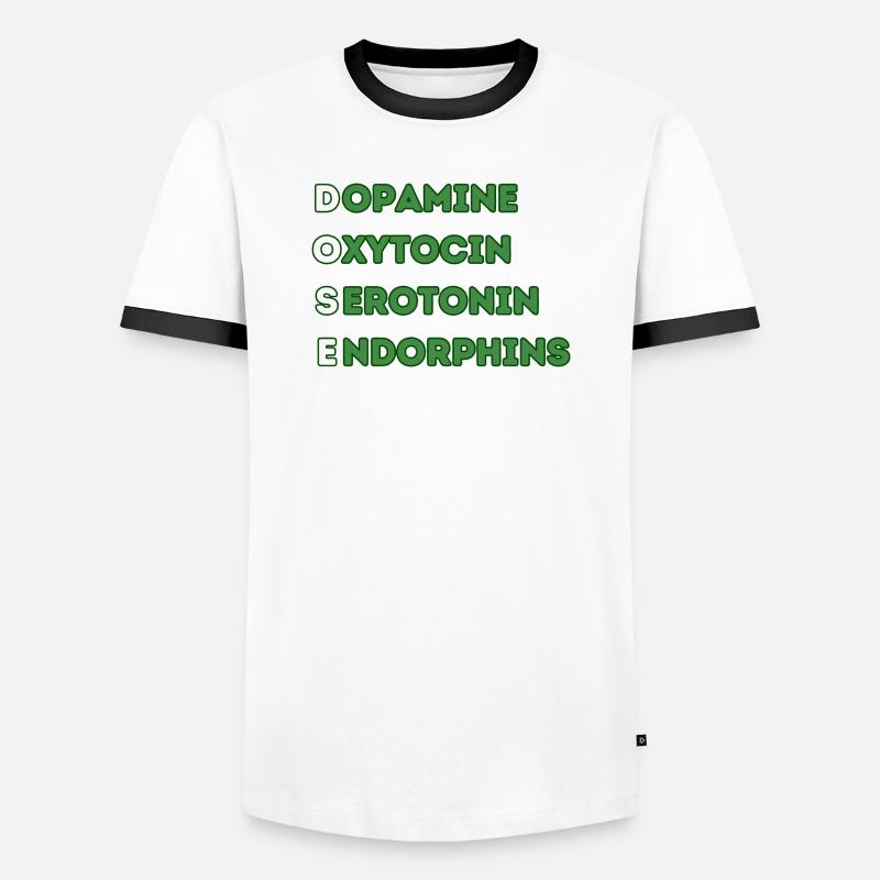 DOSE - Men's Ringer Shirt - white/black