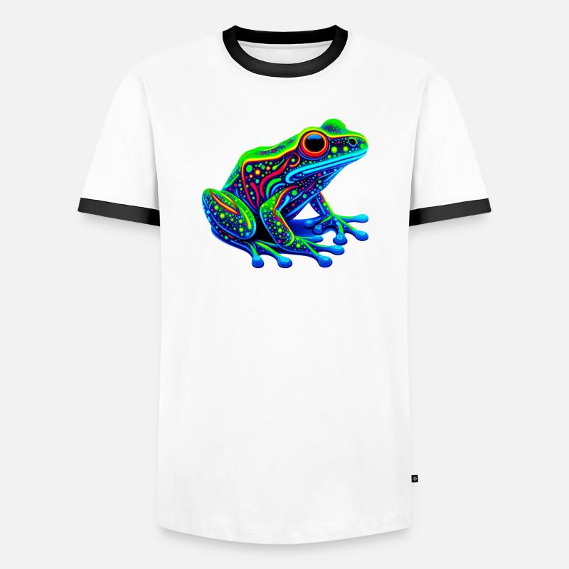 Frog - Men's Ringer Shirt - white/black