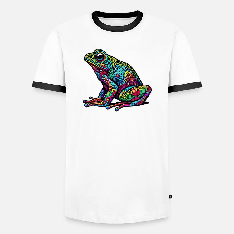 Frog - Men's Ringer Shirt - white/black