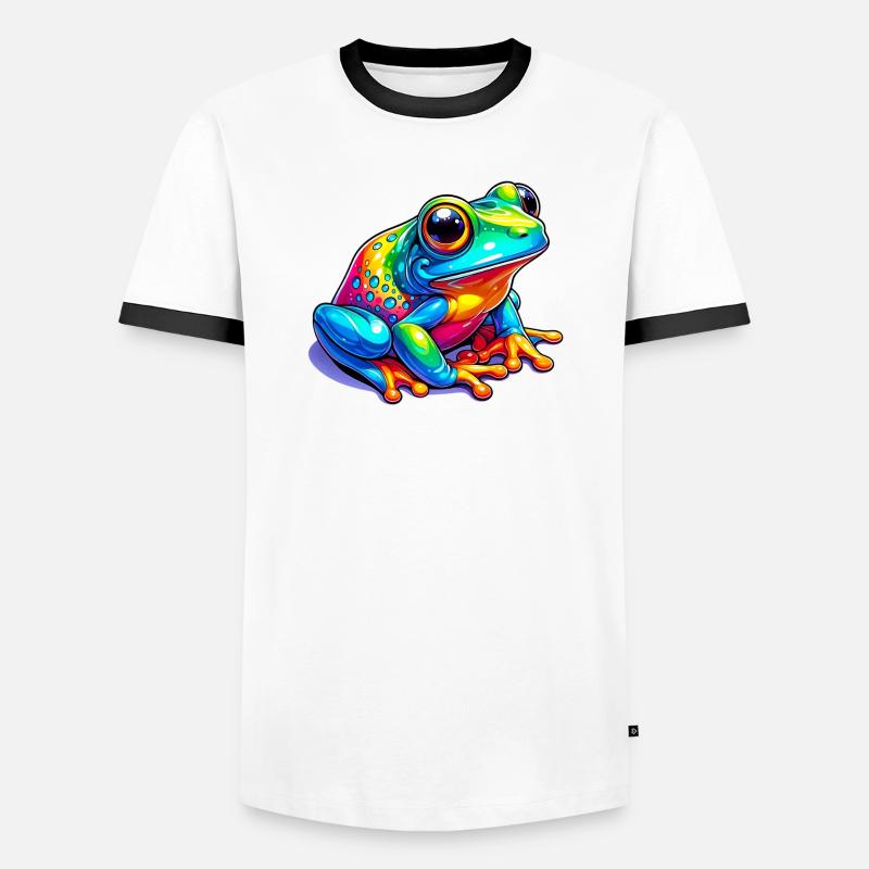 Frog - Men's Ringer Shirt - white/black