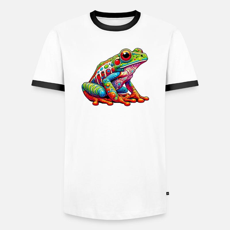 Frog - Men's Ringer Shirt - white/black