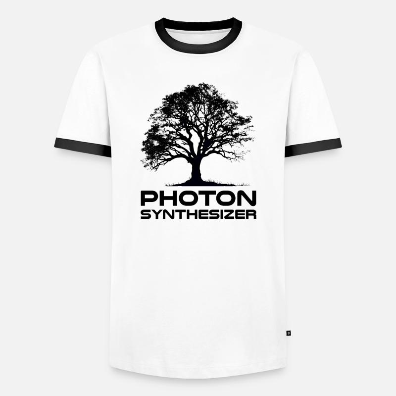 Photon Synthesizer - Men's Ringer Shirt - white/black
