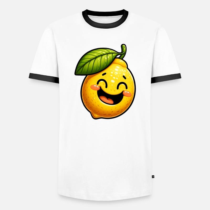 Lemon Lemons - Men's Ringer Shirt - white/black
