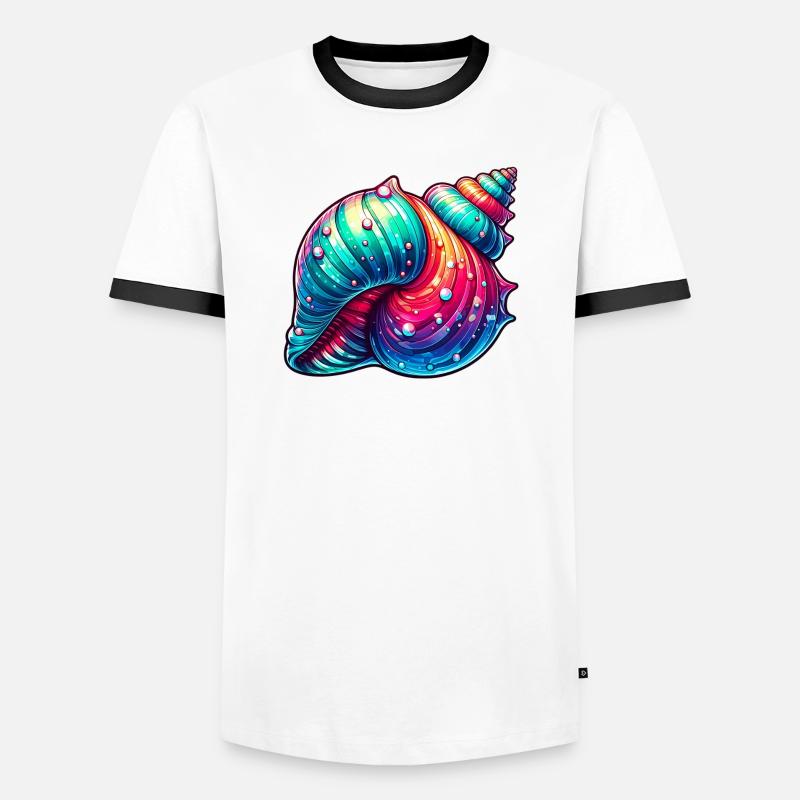 Shell - Men's Ringer Shirt - white/black
