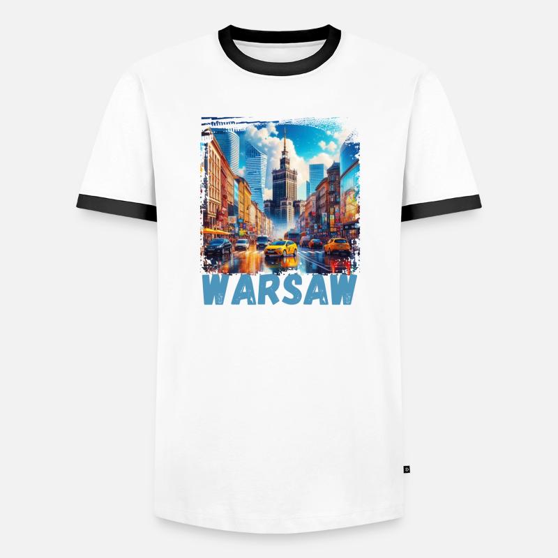 Warsaw - Men's Ringer Shirt - white/black