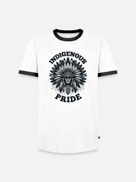 American Indian Indigenous Pride - Men's Ringer Shirt - white/black