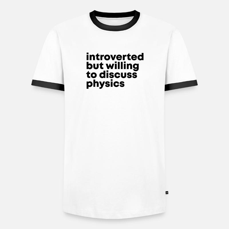 Physics - Men's Ringer Shirt - white/black